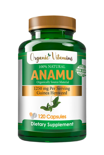 Organic Anamu 1250mg – 120 Capsules (Pack of 2)