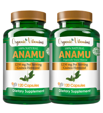 Organic Anamu 1250mg Supplement – 240 Capsules | Vitamisan (Petiveria alliacea)