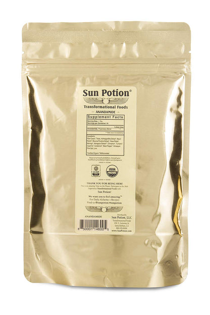 Organic Anandamide 222g by Sun Potion – Raw Cacao Powder, Tonic Herbs & Adaptogens