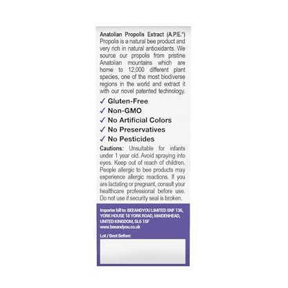 Bee and You Kids Immune Support Throat Spray – Elderberry, Propolis, Vitamin C (1 oz)