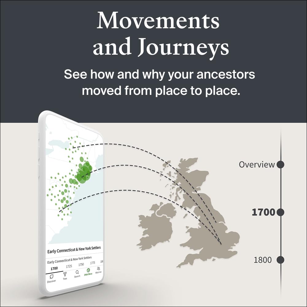 AncestryDNA Genetic Test Kit: Personalized Genetic Results, DNA Ethnicity Test, Origins & Ethnicities, Complete DNA Test