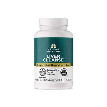 Ancient Nutrition Liver Cleanse – Milk Thistle, Burdock & Reishi | Gluten Free 90 Count
