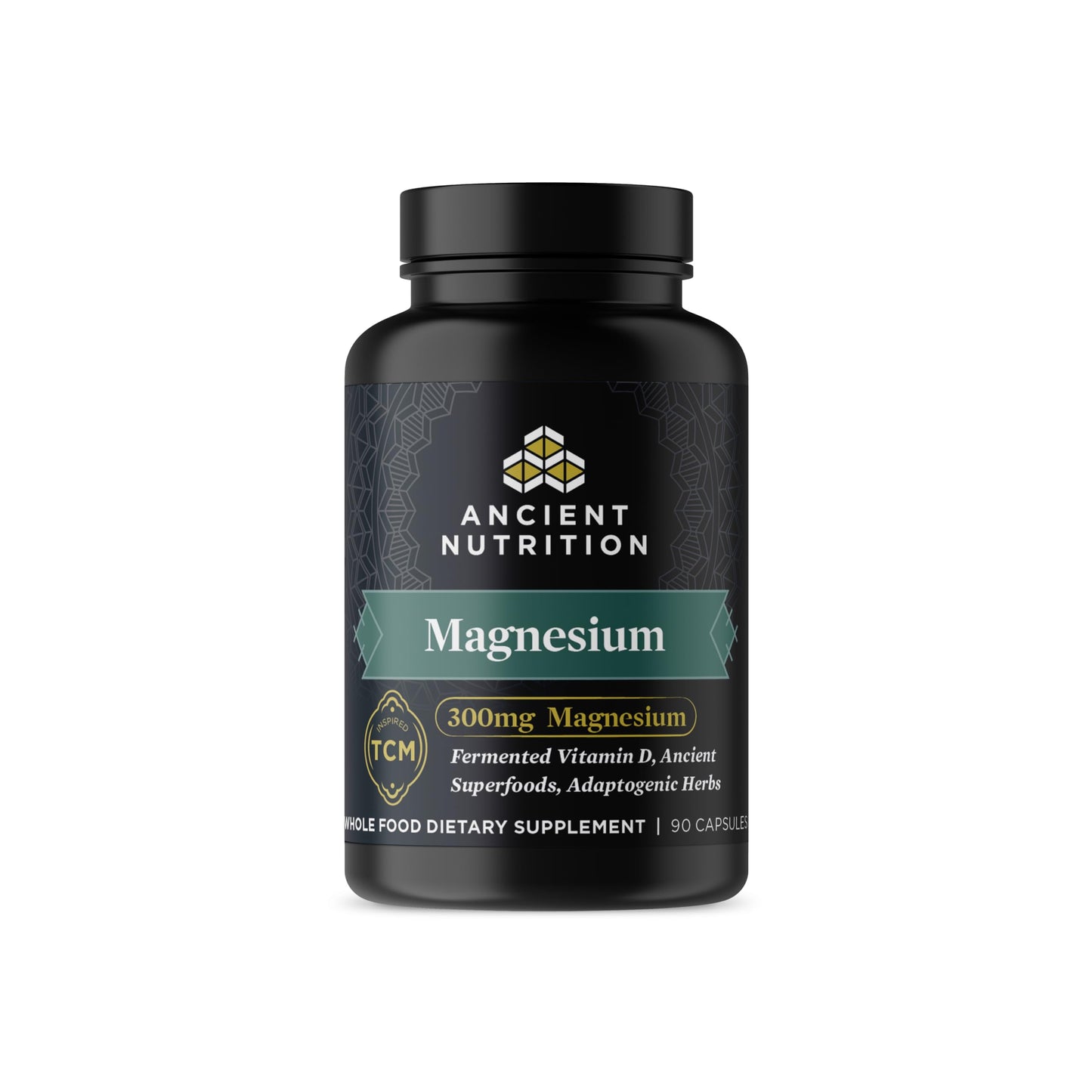 Ancient Nutrition Magnesium 300mg with Vitamin D – Immune Support, Enzyme Activated, Adaptogenic Herbs, Paleo & Keto Friendly | 90 Capsules