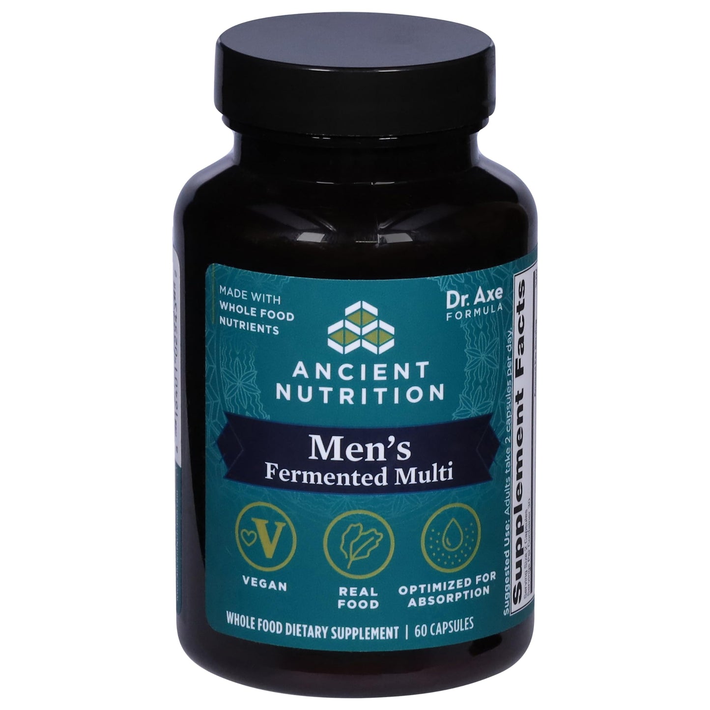 Ancient Nutrition Men’s Fermented Multivitamin | 60 Capsules – Immune, Bone & Energy Support