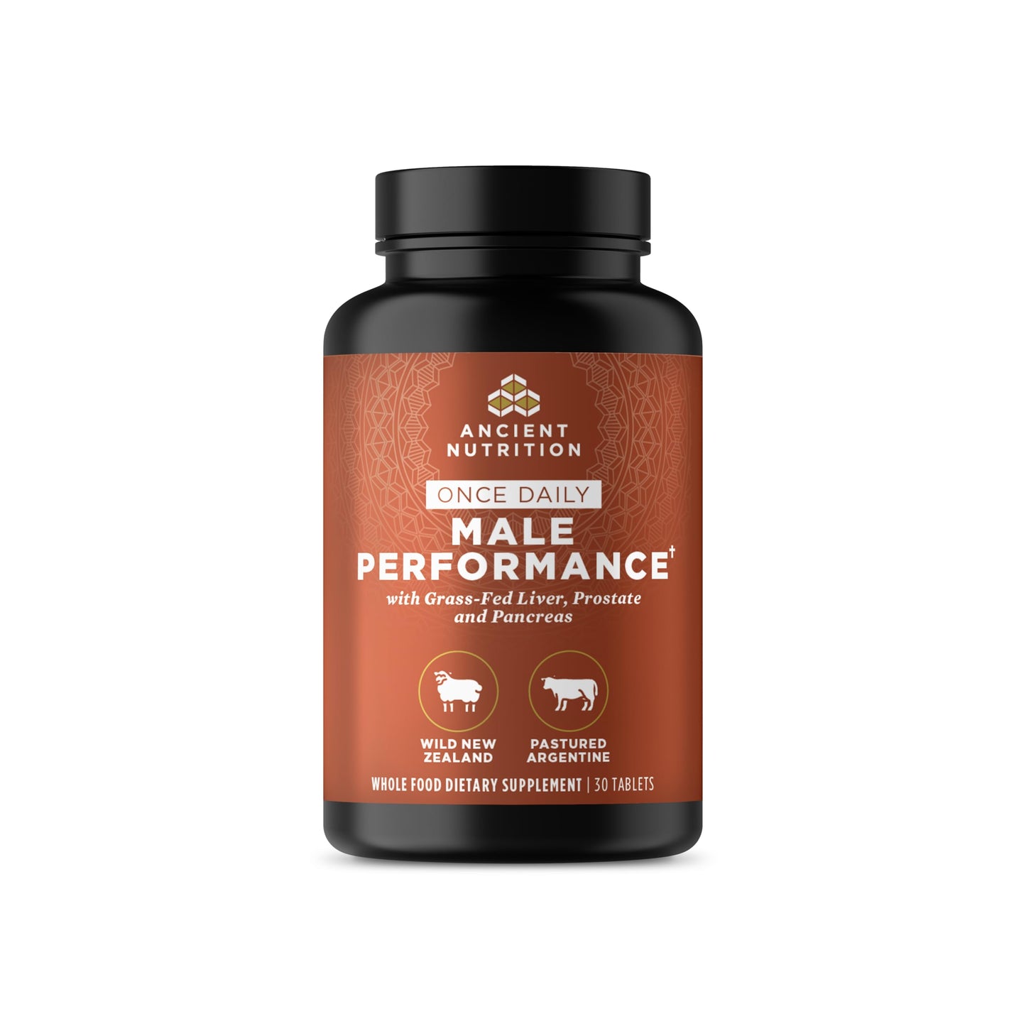 Ancient Nutrition Once Daily Organs for Men – Grass-Fed & Wild Organ Complex (30 Ct)