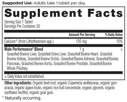 Ancient Nutrition Once Daily Organs for Men – Grass-Fed & Wild Organ Complex (30 Ct)
