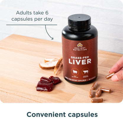 Ancient Nutrition Organ Supplements – Grass-Fed & Wild Organ Complex, 180 Ct