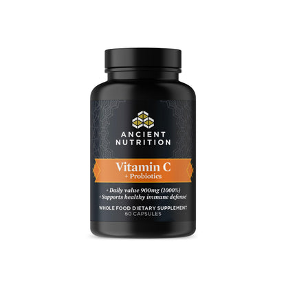 Ancient Nutrition Probiotics & Vitamin C – Immune and Gut Health