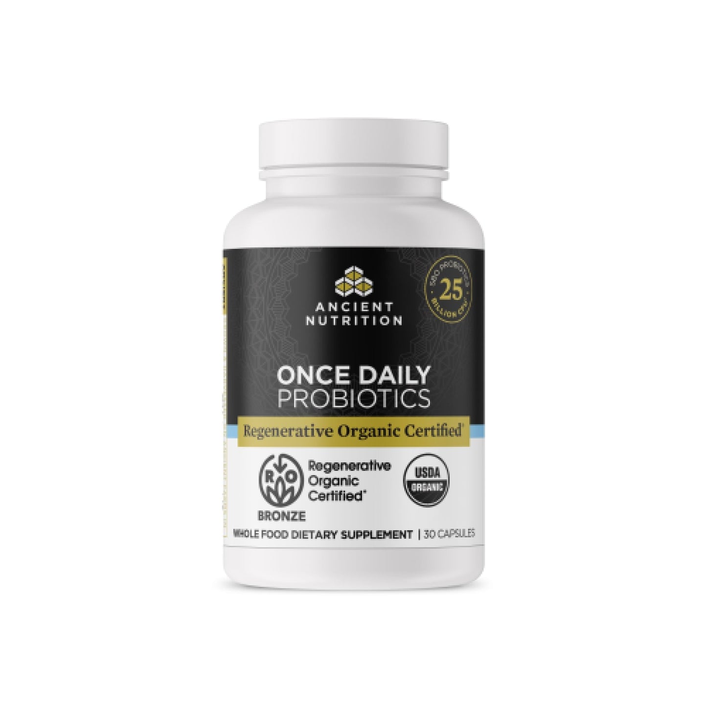 Ancient Nutrition Regenerative Organic Probiotics – 25B CFUs, 30 Count