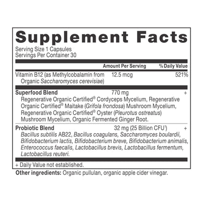 Ancient Nutrition Regenerative Organic Probiotics – 25B CFUs, 30 Count