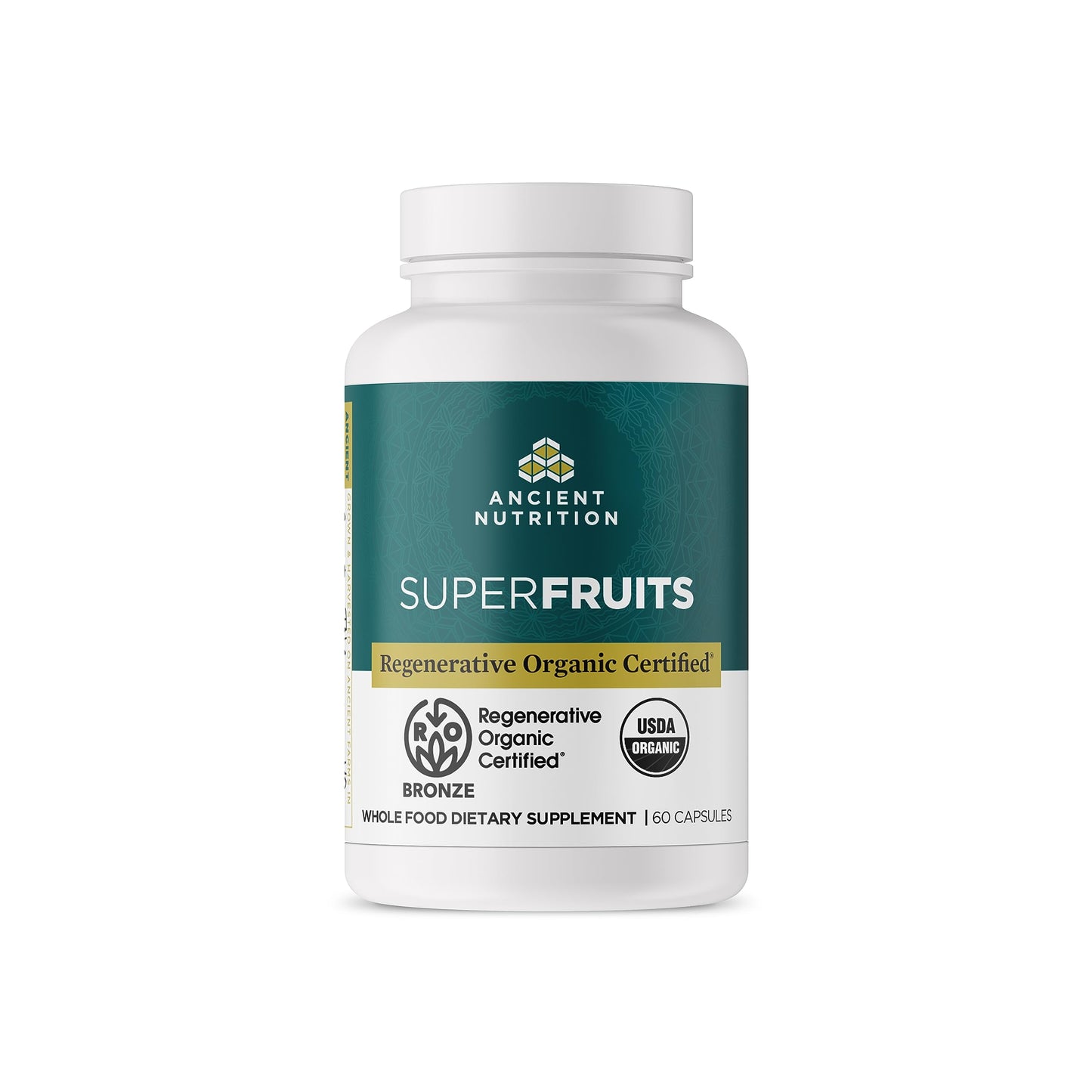 Ancient Nutrition ROC SuperFruits Capsules – Gut & Immune Health, 60 Count