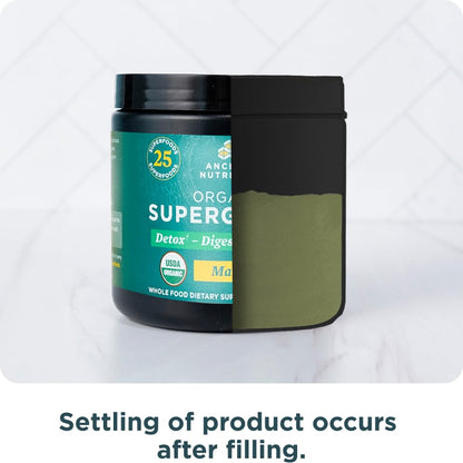 Ancient Nutrition SuperGreens with Probiotics – Organic Mango Flavor