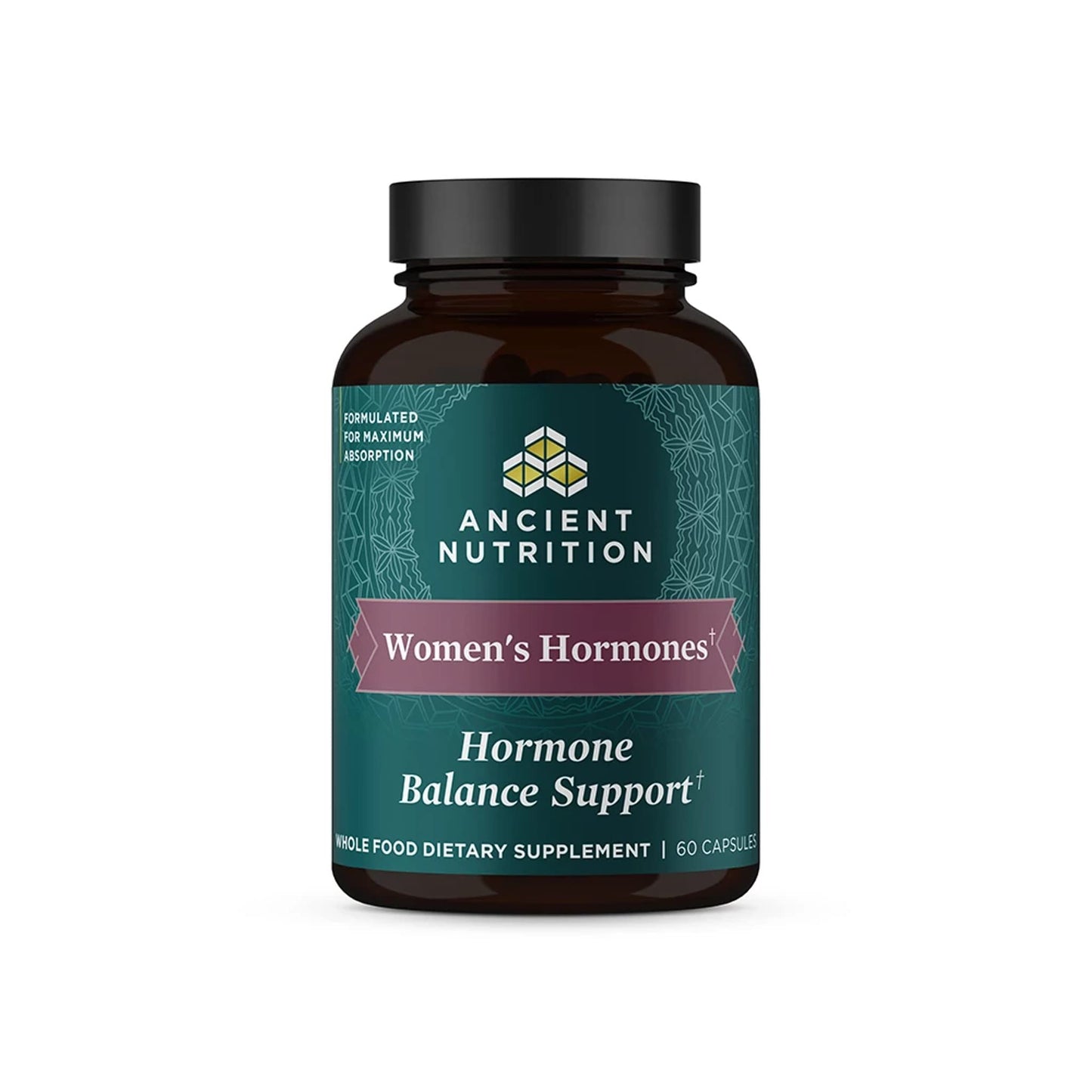 Ancient Nutrition Women's Hormones Capsules – Stress Support & Hormone Balance