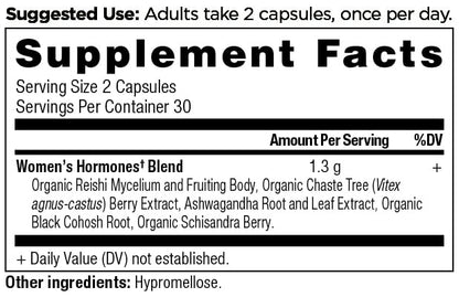 Ancient Nutrition Women's Hormones Capsules – Stress Support & Hormone Balance