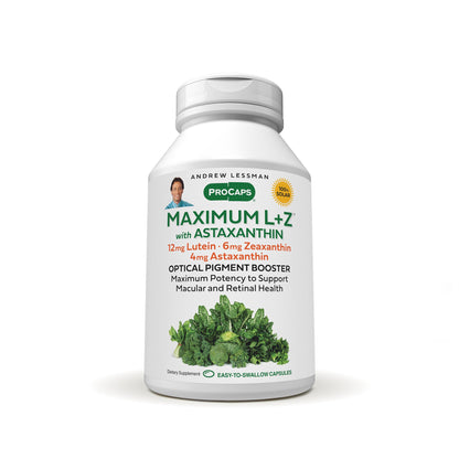 ANDREW LESSMAN Maximum L+Z with Astaxanthin 30 Softgels – Eye & Brain Health