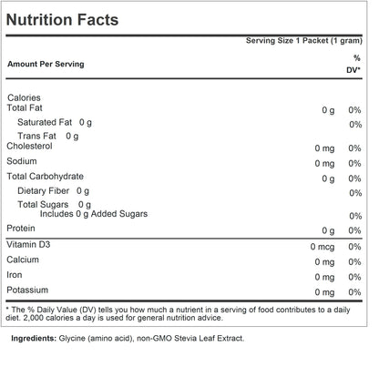 ANDREW LESSMAN SUCRESS Stevia Sweetener 100 Packets - Natural Non-Caloric, No Added Sugar, Non-GMO
