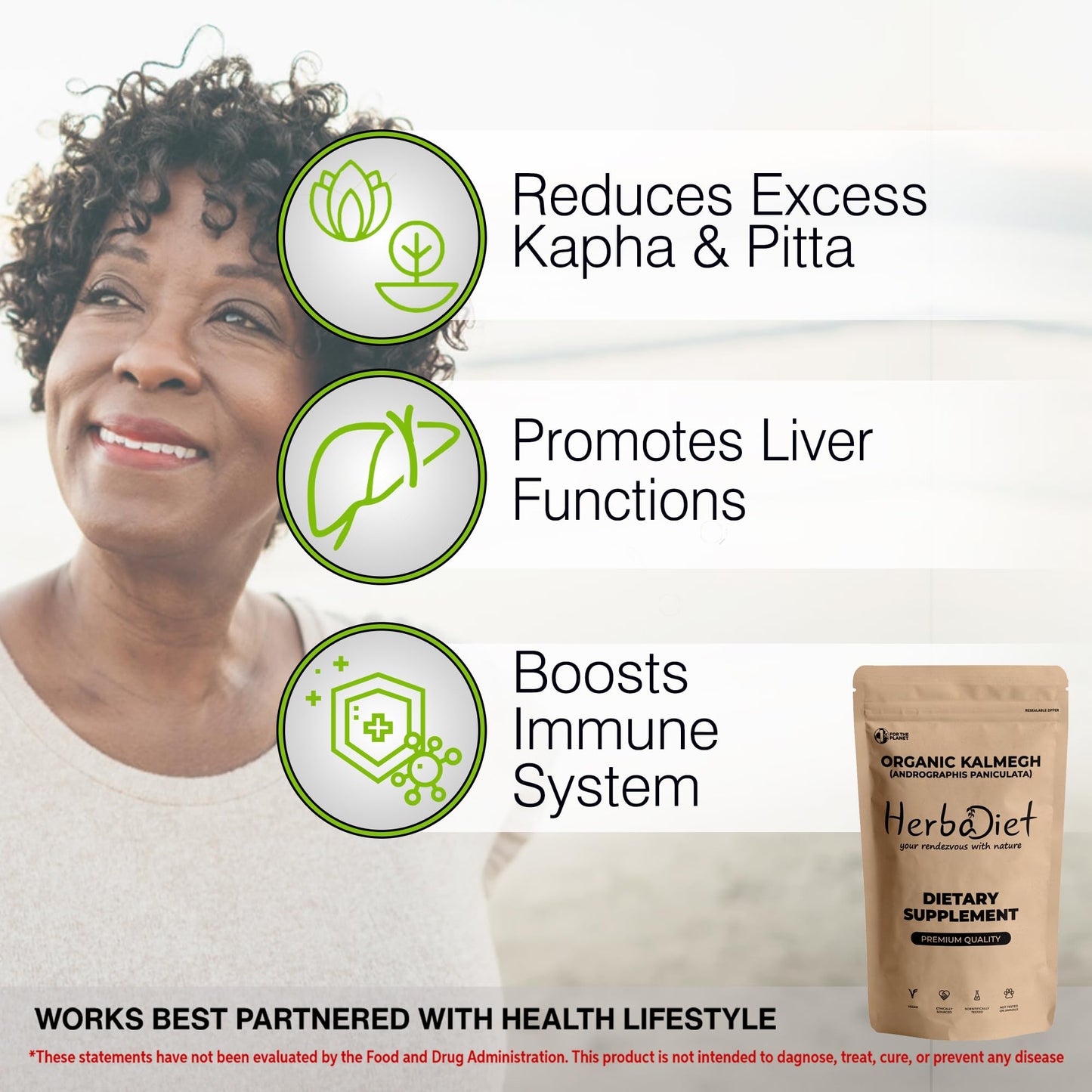 Andrographis Paniculata Powder – Certified Organic, 1% Andrographolides | Immune & Respiratory Support (227 g) | Non-GMO