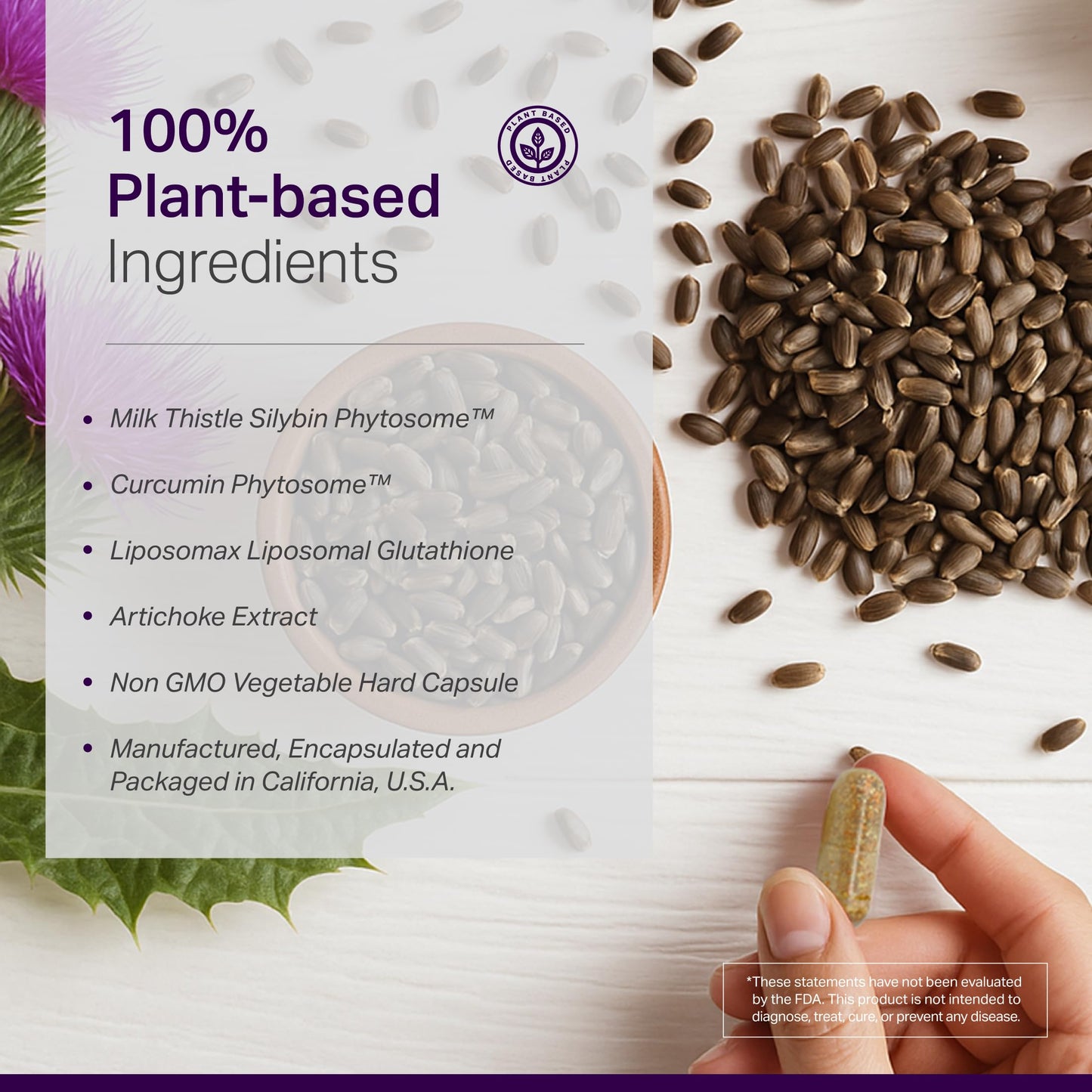 Anew Vita Vital Liver Health Formula — Milk Thistle Supplement | 60 Veggie Capsules