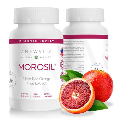 Anew Vita Morosil: Antioxidant & Nutrition Supplement for Men & Women | Made in USA | Non-GMO | Gluten Free | 60 Veg Capsules