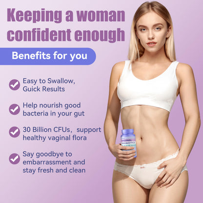 AnFamer Vaginal Probiotics for Women – 30B CFU, 60 Capsules