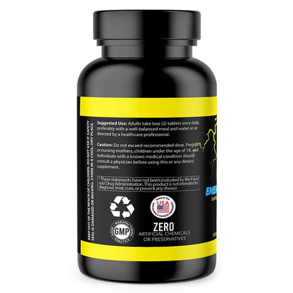 Angry Supplements Electro Lightning Electrolyte Tablets – Hydration + Caffeine (240ct)