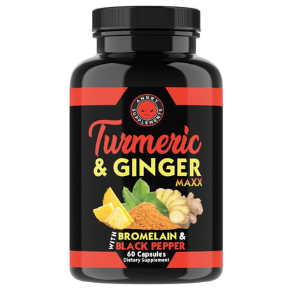 Angry Supplements Turmeric Ginger Maxx 60 Caps – Wellness & Antioxidants