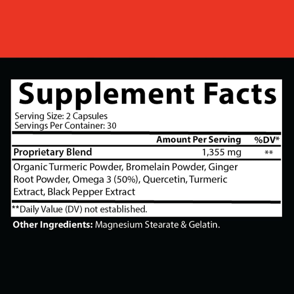 Angry Supplements Turmeric Ginger Maxx 60 Caps – Wellness & Antioxidants