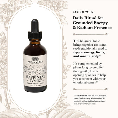 Anima Mundi Ashwagandha Drops – Adaptogenic Mood Support with Rhodiola & St. John’s Wort (2oz / 59ml)