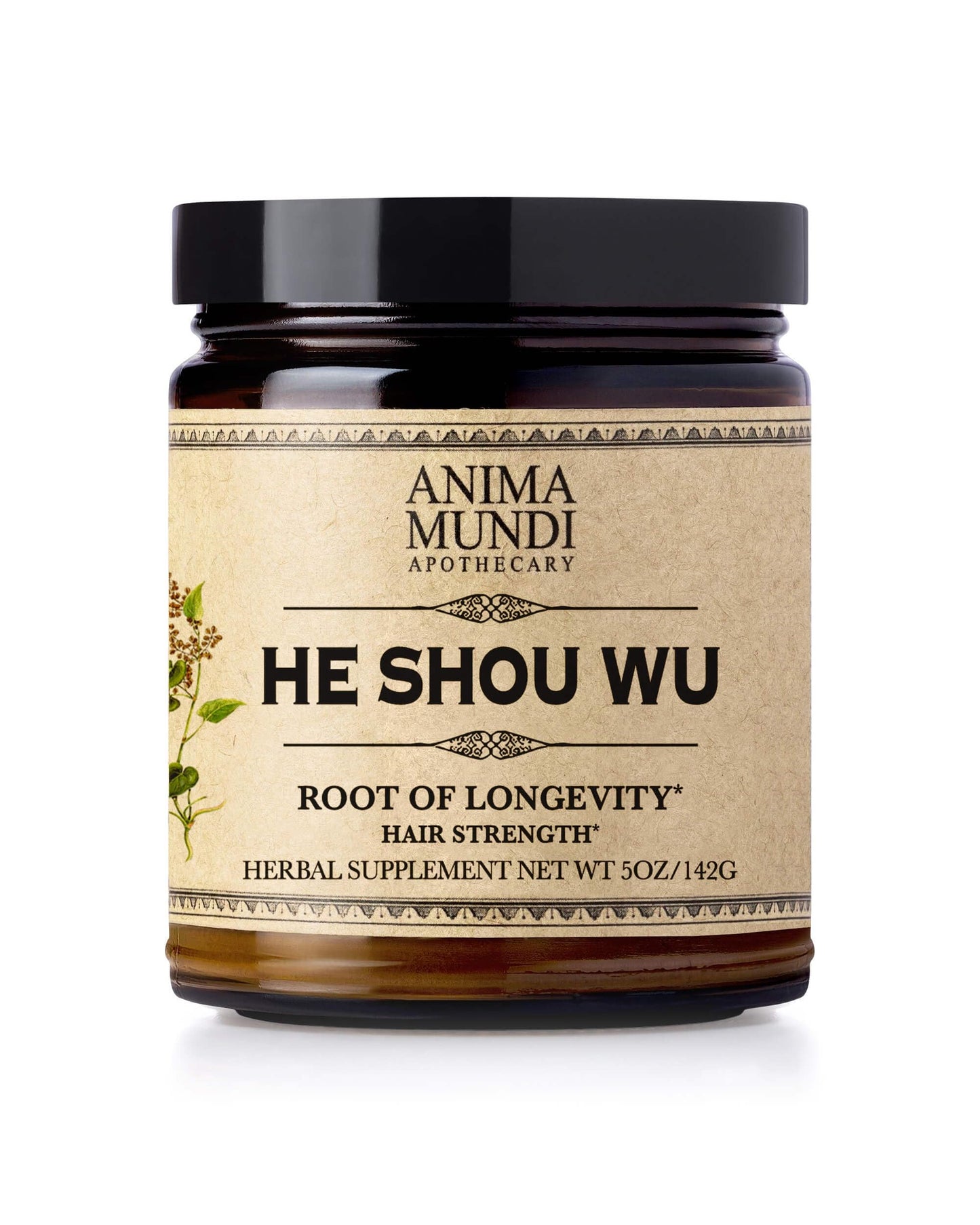 Anima Mundi Apothecary Healthy Hair Vitamins – He Shou Wu & Fo Ti Root (5oz)