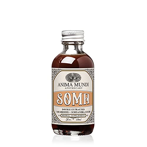 Anima Mundi Soma 7 Mushroom Adaptogenic Elixir - Reishi, Chaga, Lion's Mane & Cordyceps - 2oz
