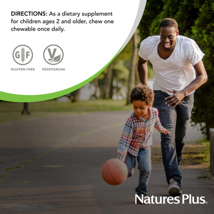 NaturesPlus Animal Parade Sugar-Free Vitamin D3 500 IU for Kids – Black Cherry (2 Pack)