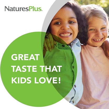 Natures Plus Animal Parade Immune Booster – Tropical Berry, 90 Chewables, Gluten Free & Vegan
