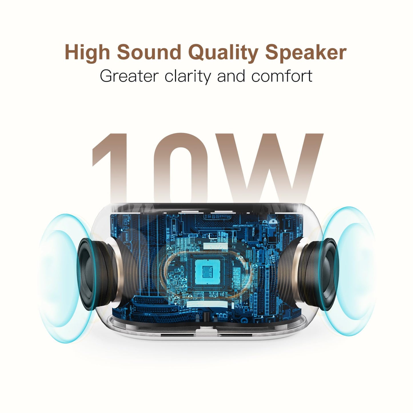 ANJANK White Noise Sound Machine & Bluetooth Alarm Clock – 21 Sounds, 7 Night Lights