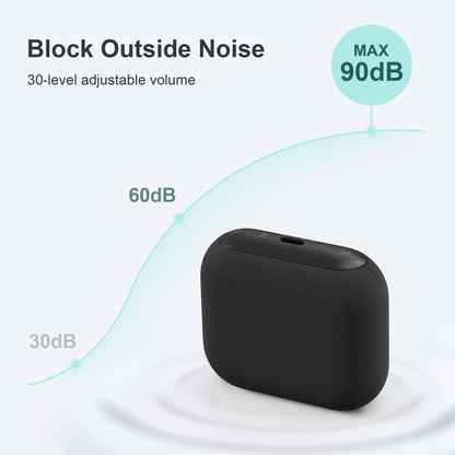 ANJANK Mini Portable Sound Machine – Sleep & Travel, 20 Sounds, 15h Battery