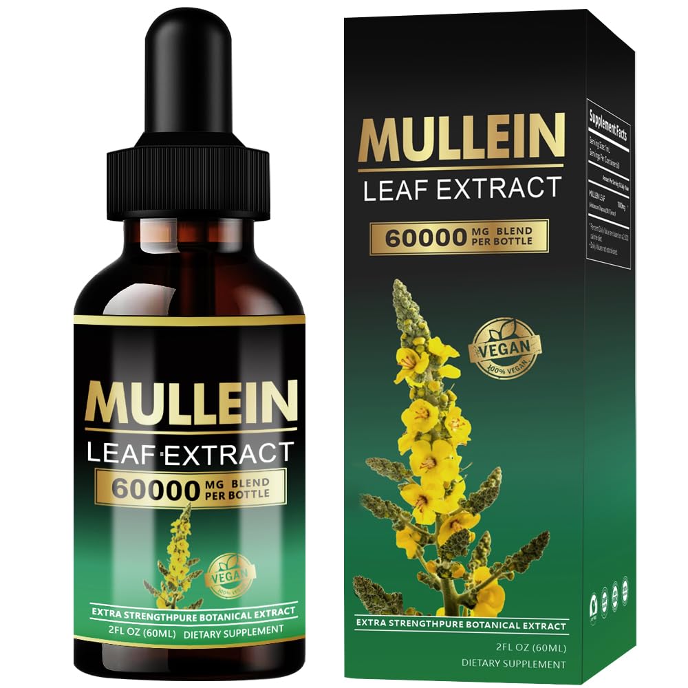 ANKUY Mullein Drops for Lungs – Lung Detox & Respiratory Support (2 Fl Oz)
