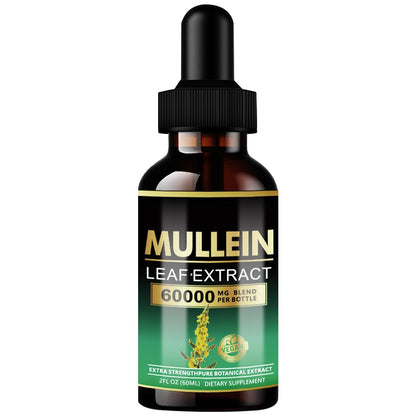 ANKUY Mullein Drops for Lungs – Lung Detox & Respiratory Support (2 Fl Oz)