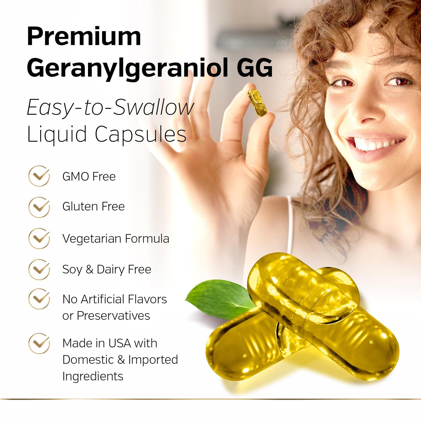 Sunergetic GG-GOLD 150mg Geranylgeraniol – 60 Capsules with DeltaGold Tocotrienols