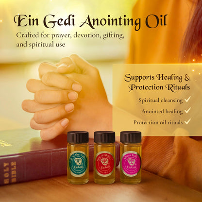 Anointing Oil for Prayer – 3 Bottles (10ml) – Original Bible Perfumes by Ein Gedi