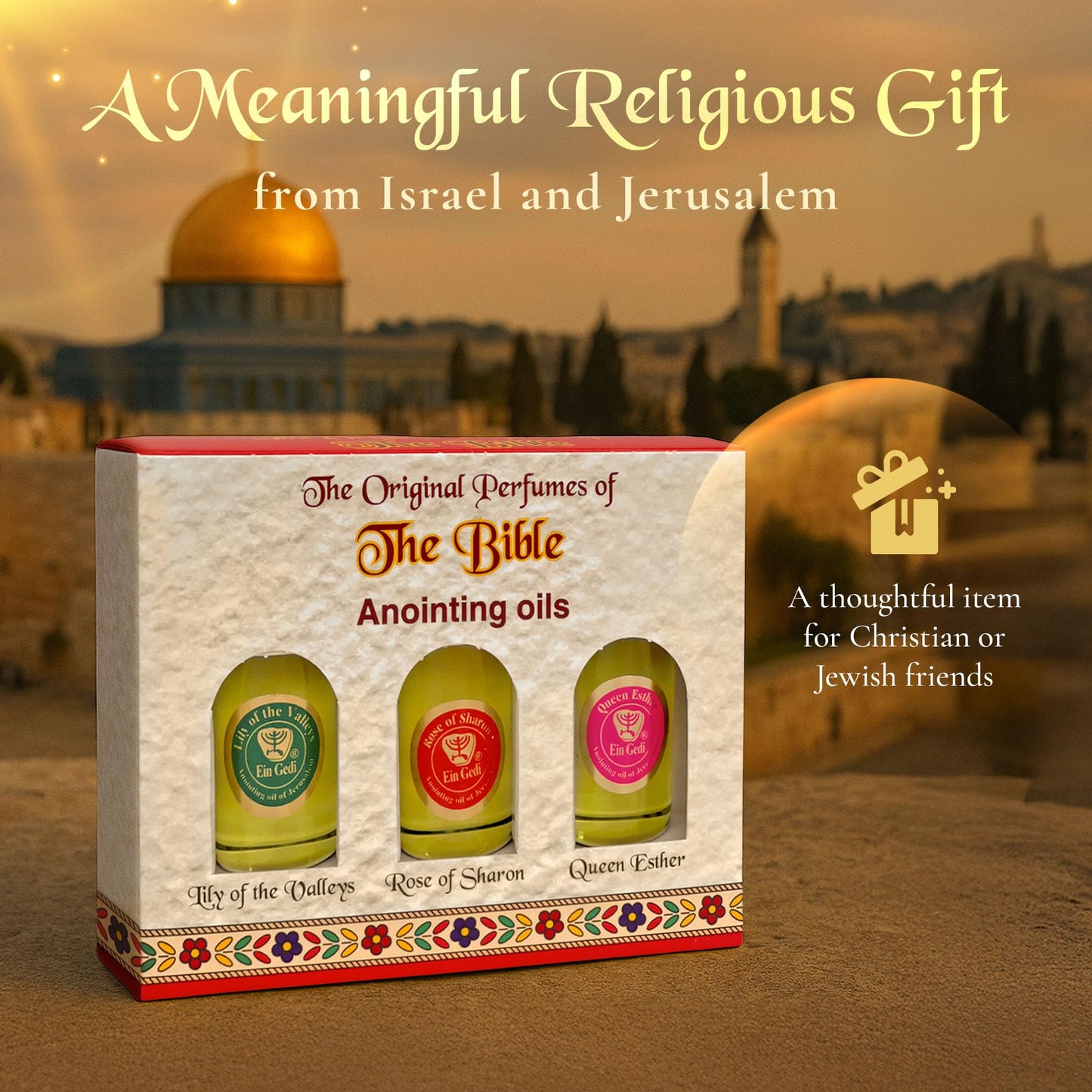 Anointing Oil for Prayer – 3 Bottles (10ml) – Original Bible Perfumes by Ein Gedi
