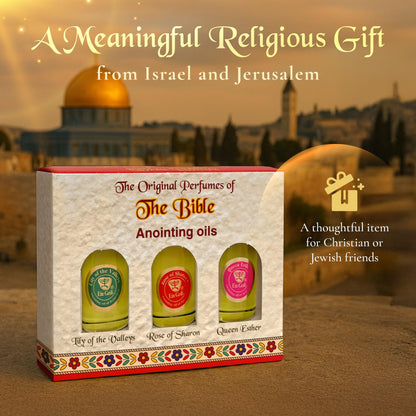 Anointing Oil for Prayer – 3 Bottles (10ml) – Original Bible Perfumes by Ein Gedi