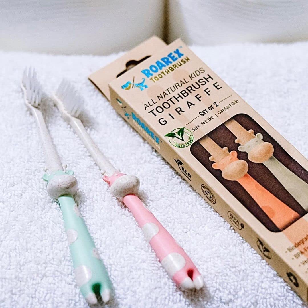 ANPEI ROARex Vegan Kids Toothbrush – Plant-Based, Biodegradable & All Natural