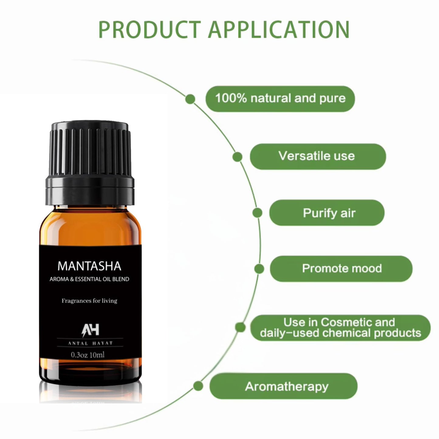 ANTAL HAYAT Mantasha 10ml Sauvage Diffuser Oil – Bergamot, Pepper & Geranium
