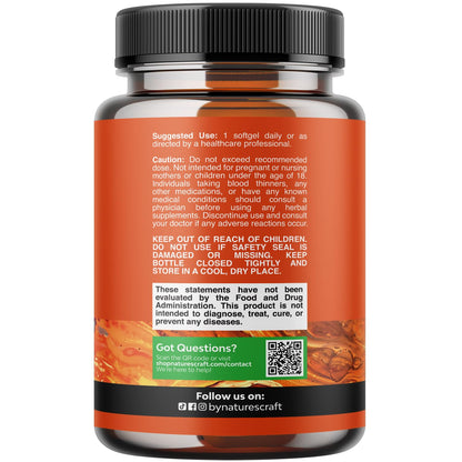 Natures Craft Antarctic Krill Oil 500mg Softgels – EPA DHA & Astaxanthin | 240 Count | 3rd Party Lab Tested