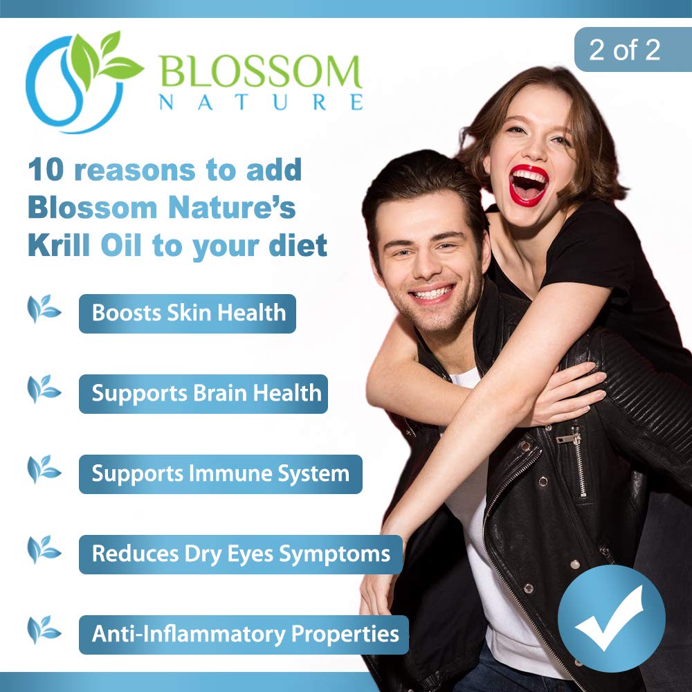 Antarctic Krill Oil Softgels 1600mg | 60 Lemon Flavor | EPA/DHA + Astaxanthin