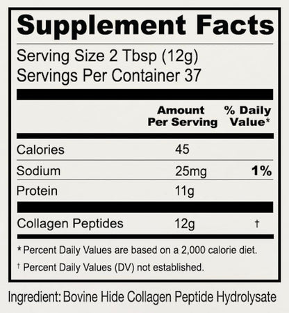 Anthony's Collagen Peptide Powder 1 lb – Pure Hydrolyzed, Grass-Fed, Gluten Free, Keto & Paleo