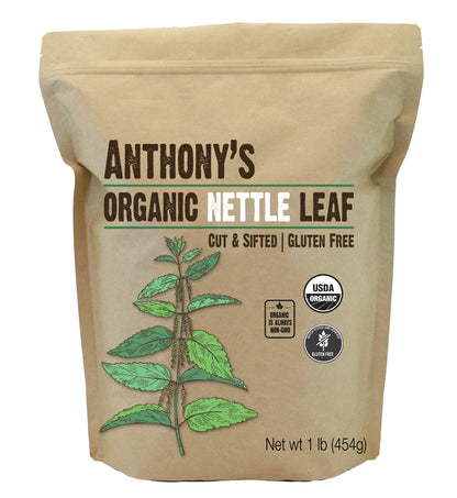 Anthony's Organic Nettle Leaf 1lb - Gluten Free, Non-GMO, Keto