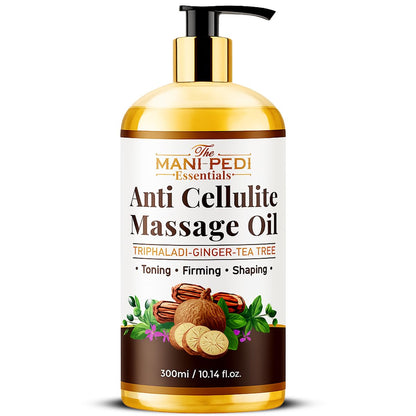 Anti-Cellulite Massage Oil with Ginger & Tea Tree – Toning & Firming | 10 oz