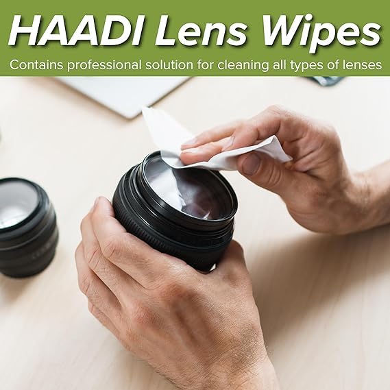 Glasses Cleaner Wipes – 200 Individually Wrapped, Pre-Moistened Lenses Wipes for Eyeglasses, Cameras, Binoculars & Screens