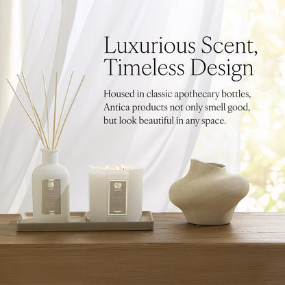 Antica Farmacista Home Ambiance Diffuser - Luxury Reed Diffuser, Warm White 16.9 oz