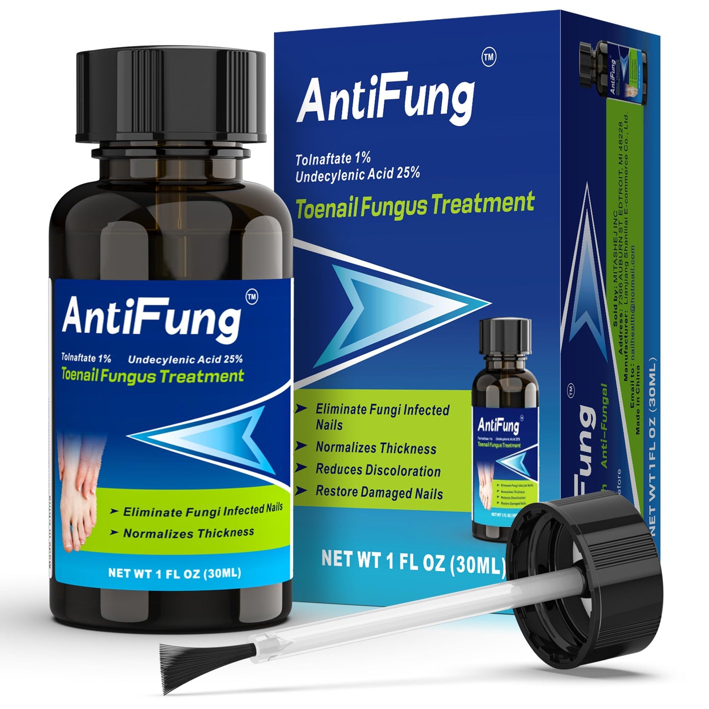 AntiFung Toenail Fungus Treatment Extra Strength – Fast Relief & Nail Repair, 30ml